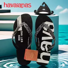 Havaianas-Sapatos de praia masculinos, antiderrapante para os pés, verão