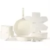 Universal Non-Stick Frying Pan Set, alça destacável, pote, sopa, indução, fogão, fogão a gás, antiaderente, removível, bife, cozinha quente, casa, 15 pcs