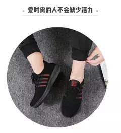 Tênis leve vulcanizado masculino, tênis casual de malha, com cordões, caminhada e corrida, academia, na moda - comprar online