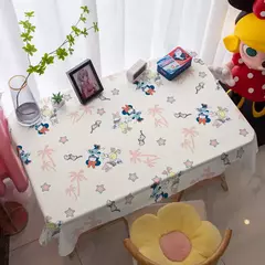 Toalha De Mesa Mickey Mouse Dos Desenhos Animados Da Disney Para Crianças, Mesa De Jantar Americana, Toalha De Mesa De Café Retro, Toalha De Mesa Quadrada - loja online