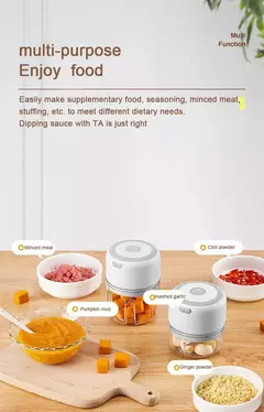 Misturador elétrico para cozinhar o bebê Máquina auxiliar de alimentos Misturador de lama pequeno Pasta de arroz para bebê Máquina de moer - Wolf Magazine