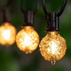 Conectável Diamond Outdoor Light Guirlanda, impermeável Jardim Fairy Lights, Natal Decorativo String Light, E12, 220V, G40 - comprar online