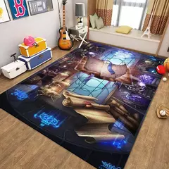 Tapete Padrão De Chapéu De Mágico De Harry Tapete, Capacho Criativo, Decoração De Casa, Filmes de magia, Sala De Estar, Tapete Do Banheiro, Quarto