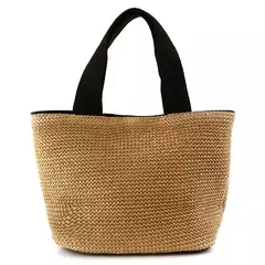 Fsafashion-bolsa de tecido palha para mulheres, bolsa casual para férias, bolsas com alça superior, bolsas de ombro retrô artesanais, moda feminina, 2024 - comprar online