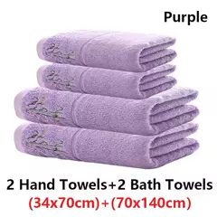 Conjunto de toalhas de fibra de bambu bordadas para adultos, alta qualidade, cor sólida, super absorvente, toalhas de banho para casa e toalhas de mão na internet