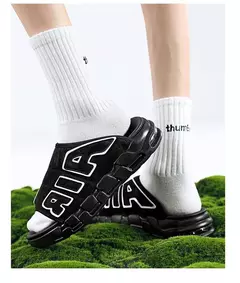 Chinelos esportivos antiderrapantes masculinos, chinelos com design de almofada de ar, escorregador macio, verão, novo - comprar online
