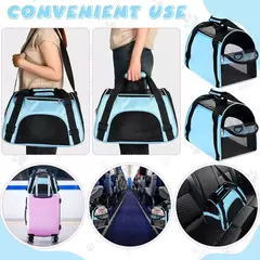 Sacos de gato portátil saco de transporte do cão malha respirável dobrável gatos saco de transporte viagem respirável bolsa de transporte - comprar online