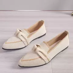 Sapato feminino de salto baixo, sapatilha de balé, dedo apontado, descalço, casual, marca de luxo, mulher, novo em borboleta na internet