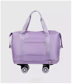 Bagagem expansível roda universal, grande capacidade, separação seca e úmida, leve, saco de armazenamento para viagens e fitness