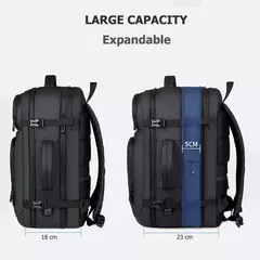 Mochilas expansíveis impermeáveis com porta de carregamento USB, Business National Flag Travel Bag, 17 "Laptop Bag, 40L - Wolf Magazine
