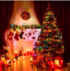 Impermeável LED Christmas Lights, Fairy Garland String Light, Jardim ao ar livre, Casa, Decoração de Festa de Ano Novo, Feriado, 50m, 100m, 24V - loja online
