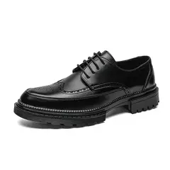 WAERTA-Sapatos formais de couro de negócios, sapatos casuais masculinos com terno, top baixo, moda casamento sólido, sapatos Oxford Pointed Office, qualidade - comprar online