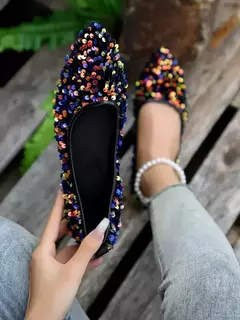 Apontou Toe Bling flats sapatos femininos, sapatos de caminhada casual, sandálias de primavera, marca de moda feminina, novo - comprar online