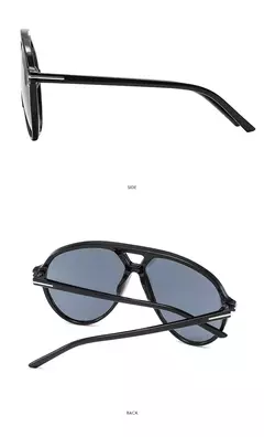 Óculos de sol piloto superdimensionados para homens e mulheres, óculos de sol retrô, óculos UV400, marca de luxo, nova moda, ins trending, 2022 - Wolf Magazine