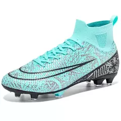 Botas de futebol de alta qualidade para crianças sapatos de tornozelo alto sapatos de futebol de grama sapatos de futebol de alta qualidade fg/tf na internet