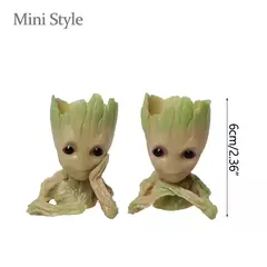 Desenhos animados Groot Figurines para Decoração de Casa, Modelo Miniatura, Desktop Display, Artesanato, Árvore Homem Ornamento, Decoração Do Escritório, 5cm