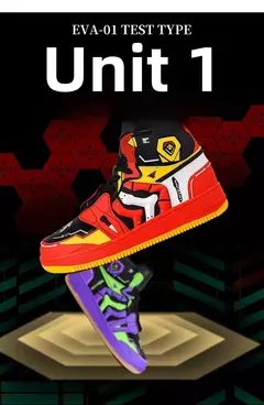 EVA Anime Joint Limit Sapatos de cano alto estilo casal tênis de basquete masculino esportes casuais sola de borracha respirável sapatos de verão na internet