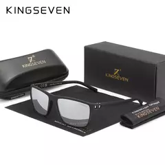Imagem do Kingseven óculos de sol polarizados para homens e mulheres, moldura quadrada, melhor para dirigir, viagens ao ar livre, novo lc755