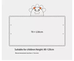 Toalha de banho com capuz coral para crianças, manto dos desenhos animados, roupão infantil, poncho para meninos e meninas - comprar online