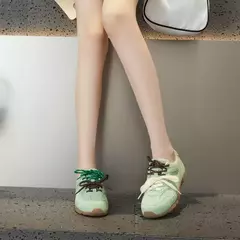 Aiyuqi tênis feminino novo couro genuíno retro alemão sapatos de treinamento feminino inverno veludo pele plana sapatos casuais