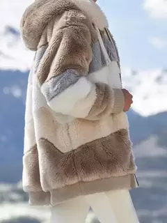 Casaco de capuz extragrande feminino com bolsos macios, streetwear quente, casaco solto, Lady Outerwear, outono, inverno, novo, 2023 na internet