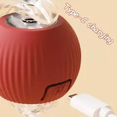 Gato bola interativa brinquedos bola de rolamento automático falso cauda recarregável inteligente animal de estimação brinquedo elétrico cão gato treinamento imitar mouse na internet