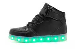 USB LED Shoes com controle remoto para crianças e adultos, tênis luminosos com luzes, tênis para crianças, meninos e meninas, tamanho 25-42 - Wolf Magazine