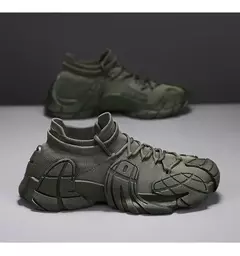 Casual Mesh Ventile Calçados esportivos para homens e mulheres, casais, meias de malha, sola grossa, tênis de lazer, tênis mecha