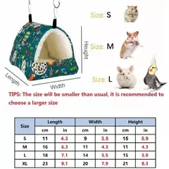 1pc bonito impressão pássaro cama mini gaiola coelho esquilo esteira cobaia ninho casa de hamster pequeno animal dormir cama pet pendurado gaiola na internet