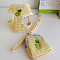 Imagem do Corda de tração para cães, corda para caminhada, corrente para cães pequenos, colete para animais de estimação, conjunto de coleira e coleira para cães