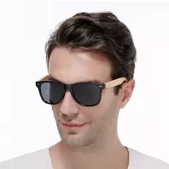 Óculos de sol ultravioleta de madeira clássicos para homens, óculos masculinos, condução, equitação, óculos esportivos, óculos de madeira, bambu, moda, UV400 - Wolf Magazine