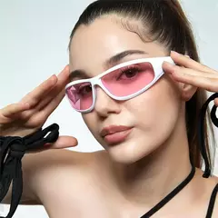 Y2K Silver Sunglasses Color Hollowed Out Futuro Sentido Da Tecnologia Hot Girls Net Red Sunglasses Mulheres Sunglasses Trendy Men