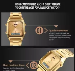 Skmei-homens relógios de pulso 1220, casual, digital, dual time, esportes, cronógrafo, à prova d'água, quartzo, 3bar na internet
