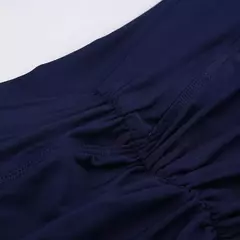 Darlingaga-Calções Femininos Casual Solid Ruched Skinny Verão, Mulheres Sportswear, Ginásio Básico Calças Curtas, Dobra Roupas Yoga, Streetwear Bottom - comprar online