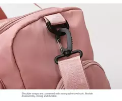 Imagem do Weekender Overnight Duffle Bags com compartimento de sapato para mulheres, Carry On Travel Bag, Saco de ginástica de grande capacidade