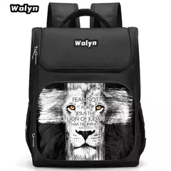 Mochila escolar com estampa de leão de desenho animado para primário de 1 a 4 anos, mochilas escolares grandes de anime para meninos e meninas, mochila infantil durável - comprar online