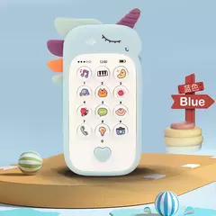 Baby's Music Sound Phone Toy, telefone, brinquedos para dormir, simulação mordedor, educação infantil precoce, presentes para crianças na internet