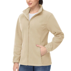 Tacvasen jaquetas de flanela de inverno das mulheres completa zip up jaqueta de lã quente casaco com zíper bolso jaqueta casual streetwear outwear feminino