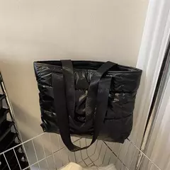 Bolsa de losango portátil para senhoras, bolsa acolchoada sólida, grande capacidade, sacola de compras acolchoada de algodão, lazer e viagem, moda - comprar online