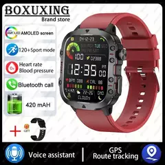 Xiaomi-relógio inteligente militar para homens, IP68, 5ATM, esportes ao ar livre, rastreador de fitness, monitor de saúde, 1,96 ", chamada BT, novo, 2021 - loja online