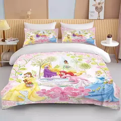 Disney Princess Impresso Bedding Set para Adulto, Microfibra Bed Cover, Quarto Duvet, Anime Cartoon Fronha, 10 Tamanhos - comprar online