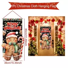 Decoração de Natal Bandeira Bandeira Pendurada Porta, Enfeites, Presentes de Natal, Decoração de Ano Novo, 2025, 2025 - comprar online