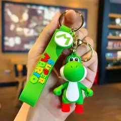 6 estilo chaveiro mario bros luigi super mario sapo yoshi bowser figura de ação modelo pvc saco dos desenhos animados boneca pingente brinquedos presente na internet