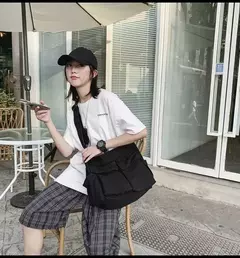 Bolsa de lona vintage para mulheres, sacolas de ombro adolescente, sacos mensageiro para senhoras, bolsa casual, bolsa crossbody - comprar online