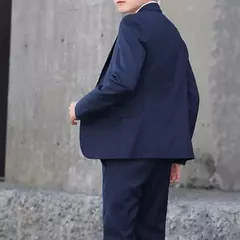 Conjunto de terno de peito único masculino, costura fina, lapela emagrecedora, noivo na moda, 1 conjunto - comprar online