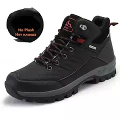 Botas de neve de couro quente masculinas, tênis de caminhada ao ar livre, sapat - comprar online
