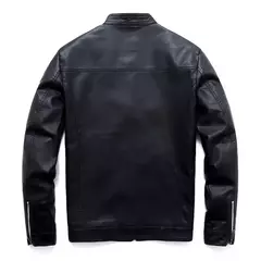 Falso PU couro moto jaqueta dos homens, casacos masculinos, outwear, preto, marca - comprar online