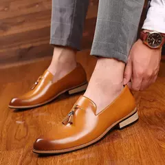 Oxfords de escritório formal masculino, Sapatos de casamento Oxford, Mocassins franjados, Sapatos sociais de luxo - comprar online