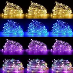 Bateria Powered LED Fairy Lights, Copper Wire String Lights para quarto, jardim, festa, casamento, decoração de Natal, 1 m, 2 m, 3 m, 5 m, 10 m, 20m - Wolf Magazine
