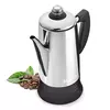Cafeteira de café elétrica em aço inoxidável, cafeteira, café ferramentas, presente para amantes de café, 110V, 220V, 12 copos